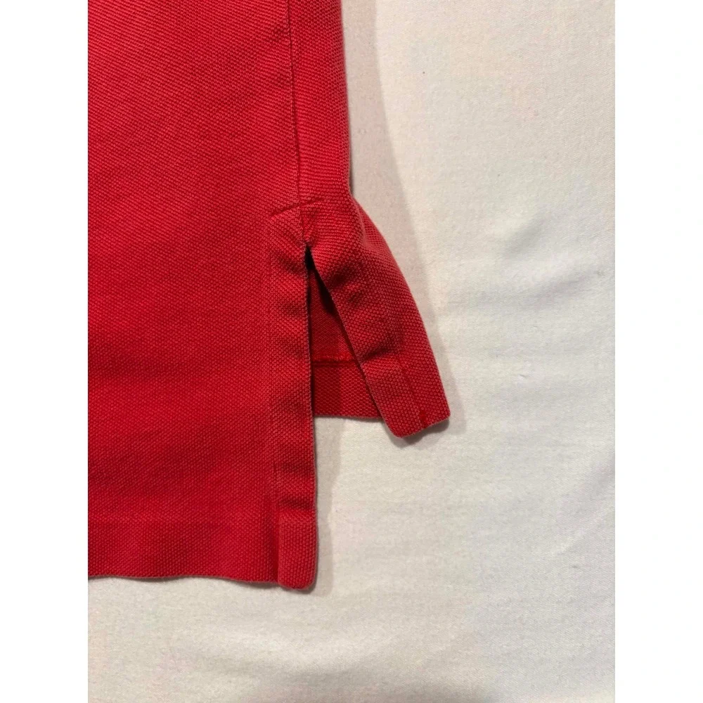 Polo Ralph Lauren Mens XXL Red Short Sleeve Pique Polo Shirt Navy Pony Logo